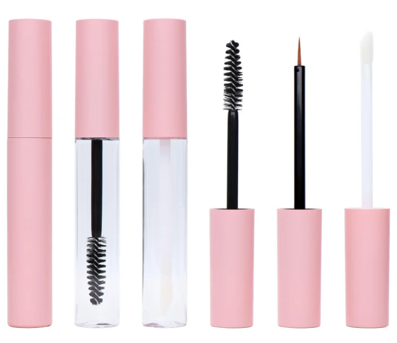 Розовый блеск для губ, тушь для ресниц с аппликатором
