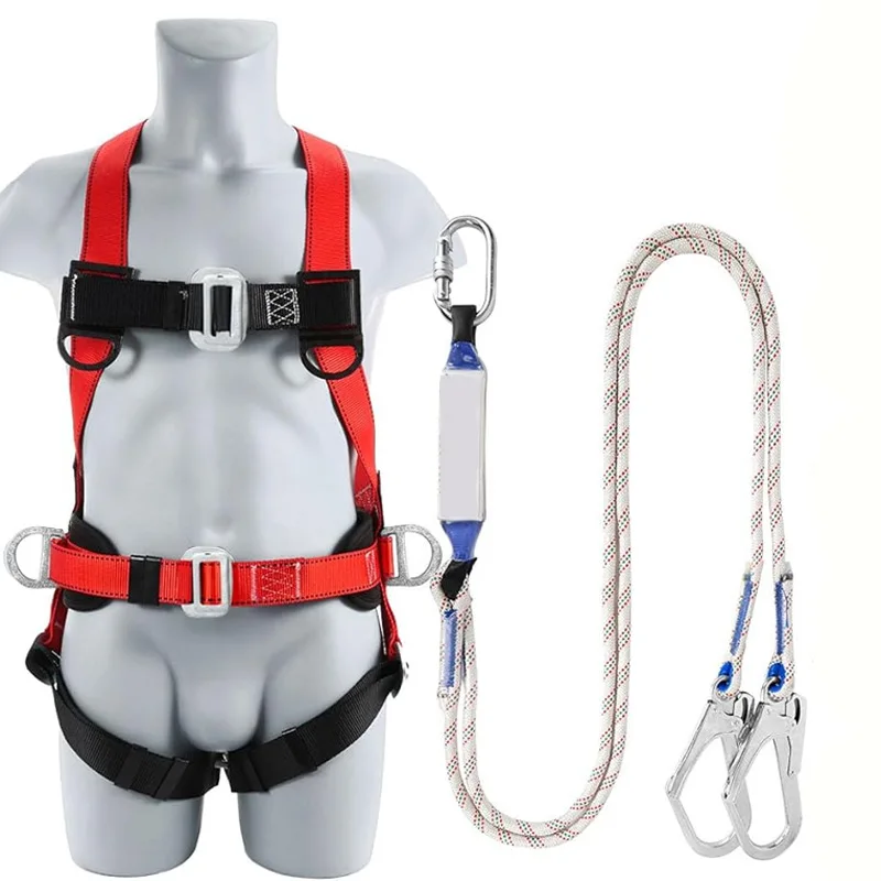 Adjustable High Altitude Work Fire Rescuing Caving Rock Rappelling Full Body Tree Protect Waist Safety Belts Climbing Harness