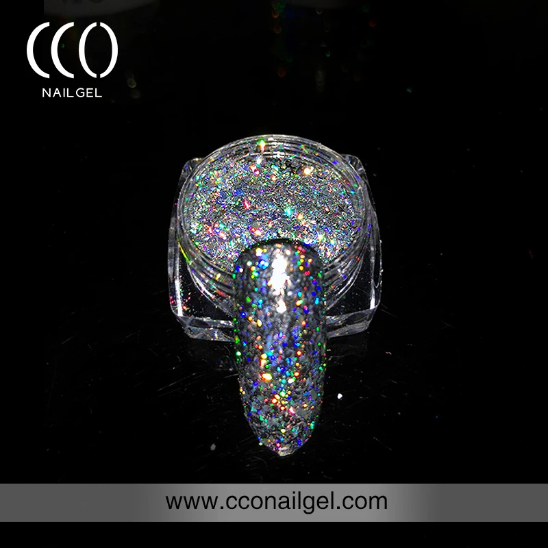 CCO gel nail polish art customize your private logo 0.5 g 1g Glitter Laser nail powder
