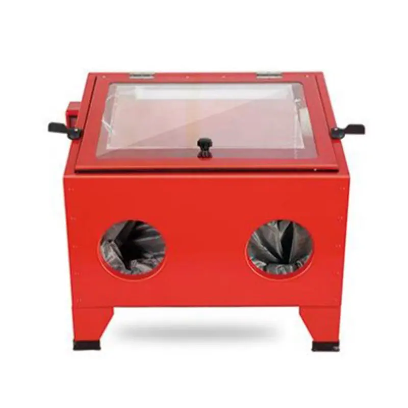 90L Portable Sand Blaster Bench Top Sandblasting Middle Volume Sand Blasters Various Media Compatible Pressure Blasting Cabinet