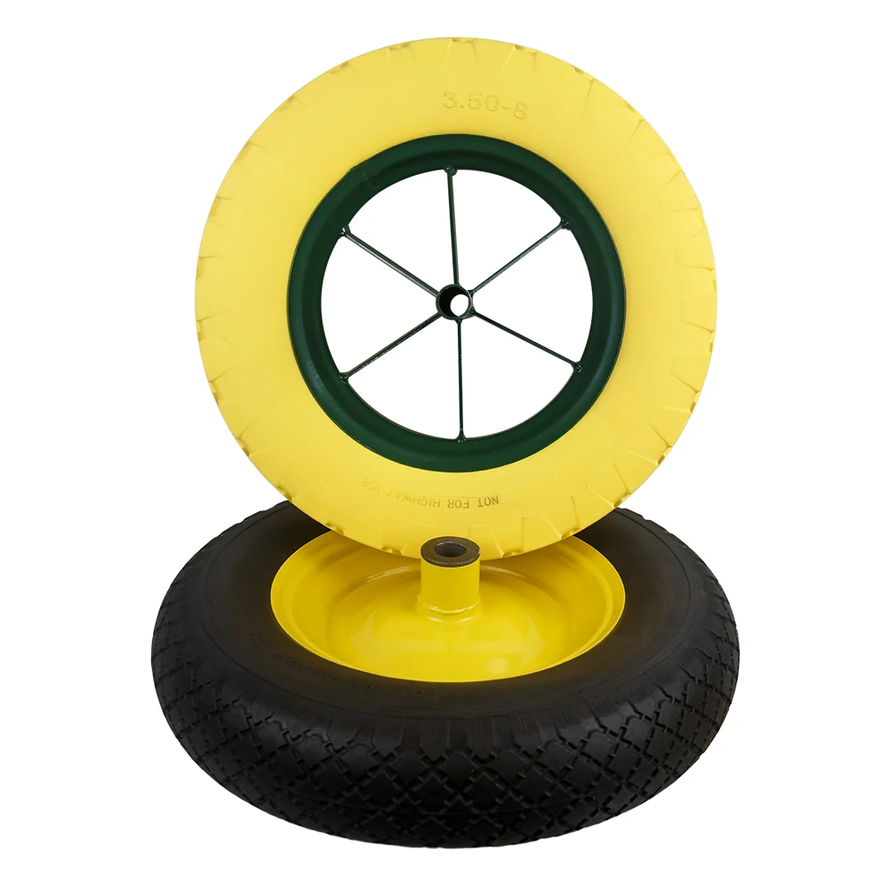 Oem 8 Inch 10 Inch 13 inch 14 inch 16 Inch Wheelbarrow Pu Foam Puncture Proof Solid Wheel