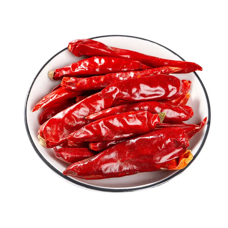 New dried chili peppers slightly spicy and fragrant three cherry peppers small peppers spicy red chili
