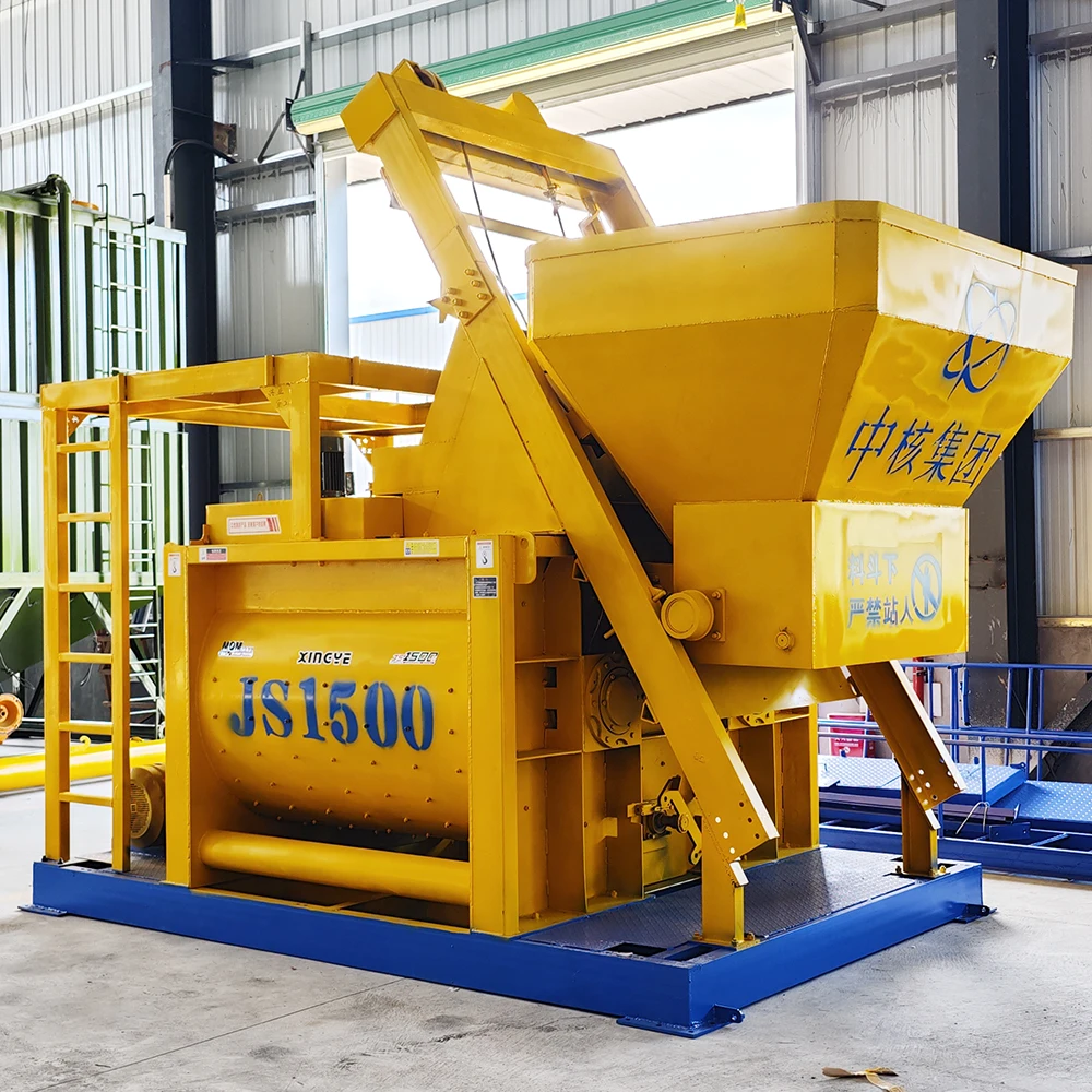 XINGYE Concrete Block Mixer Machine Lift Price India JS1500 Concrete Mixer Machine Price in Pakistan