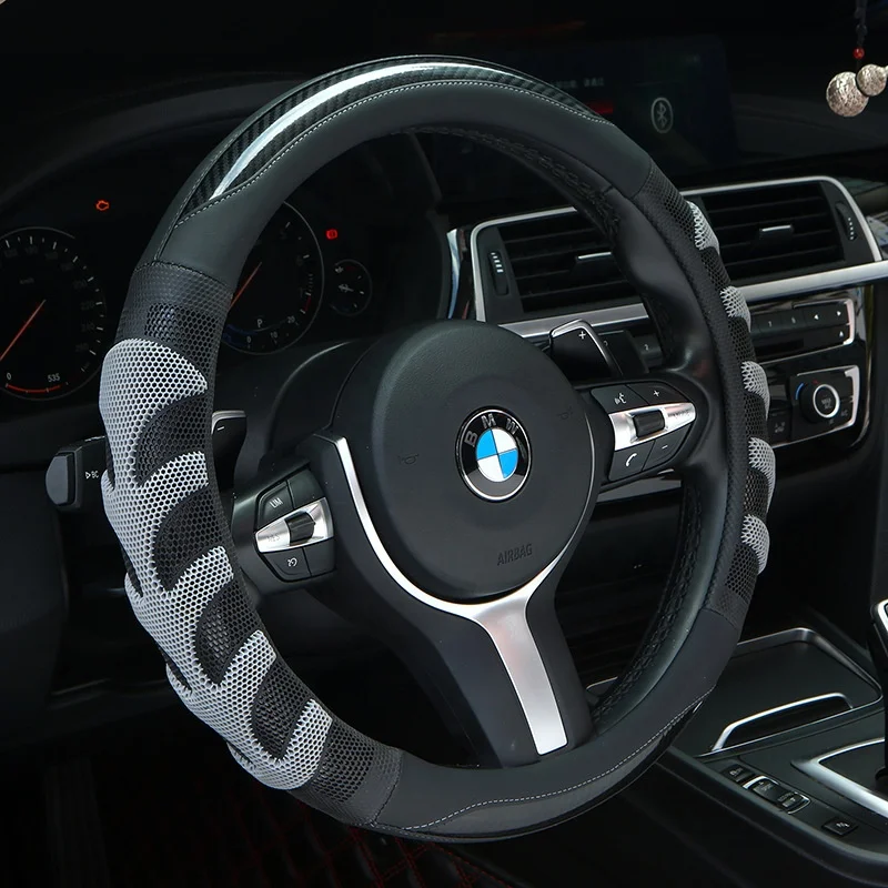 3D honeycomb type Universal Leather Car Steering Wheel Cover