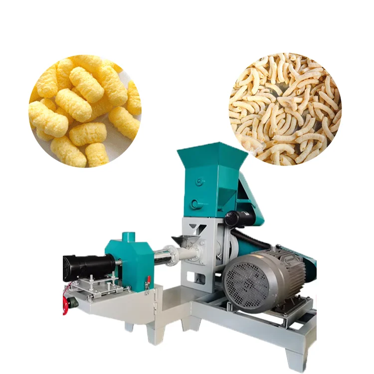 Food Factory Corn Puff Snack Food Machines Corn Extruder Grain Product Making Machines