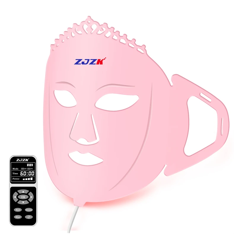 ZJZK Beauty Face Mask Beauty Machine Face Mask Face Led Light Therapy Skin Whitening Acne Treatment Pigment Removal for Women