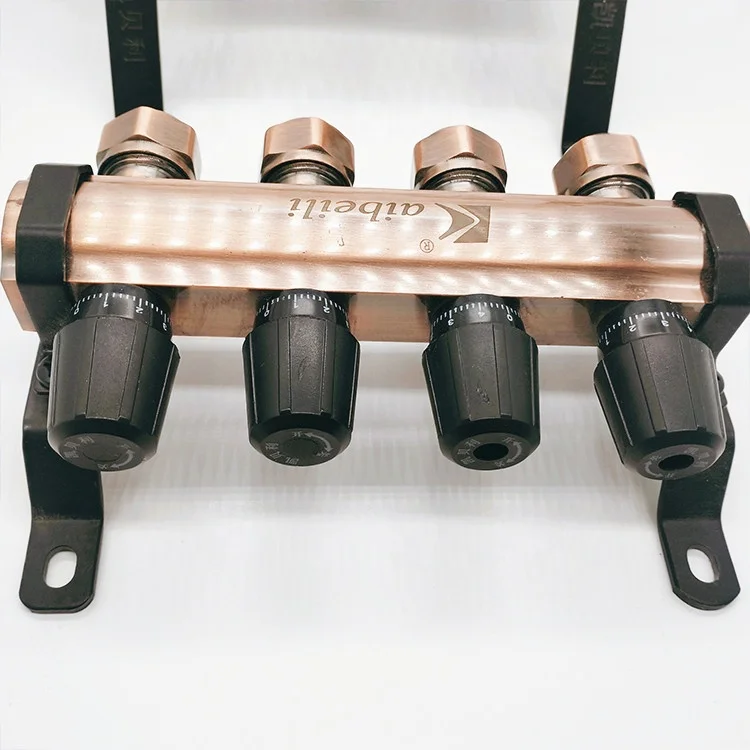 Hot forged Brass system water Floor Heating manifold