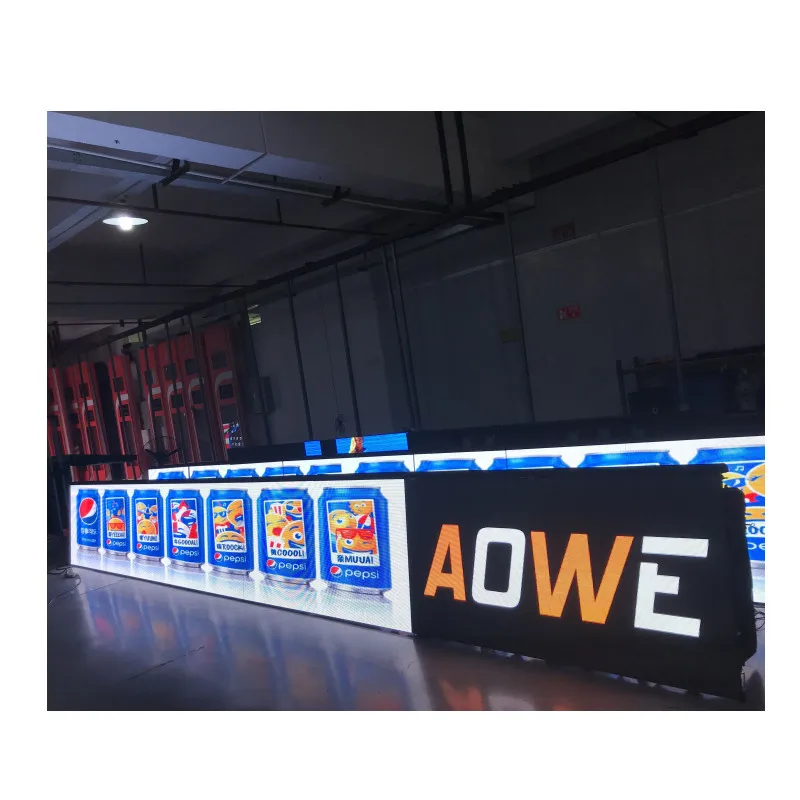 Наружный светодиодный экран AOWE для стадиона P5 p6.67 P8 P10mm периметр спортивного светодиодная