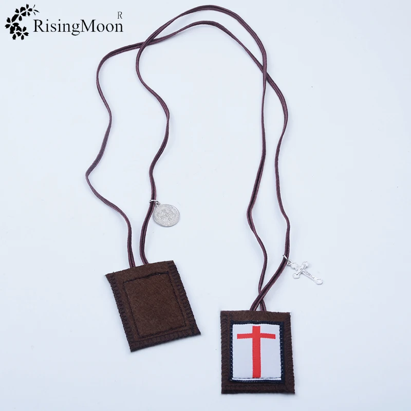 wholesale superior Kind man pattern with cross scapulars jewelry necklace for person