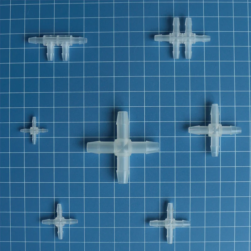 Best Quality Plastic Straight Elbow Tee Cross Hose Barb Pipe Round Tube Connector