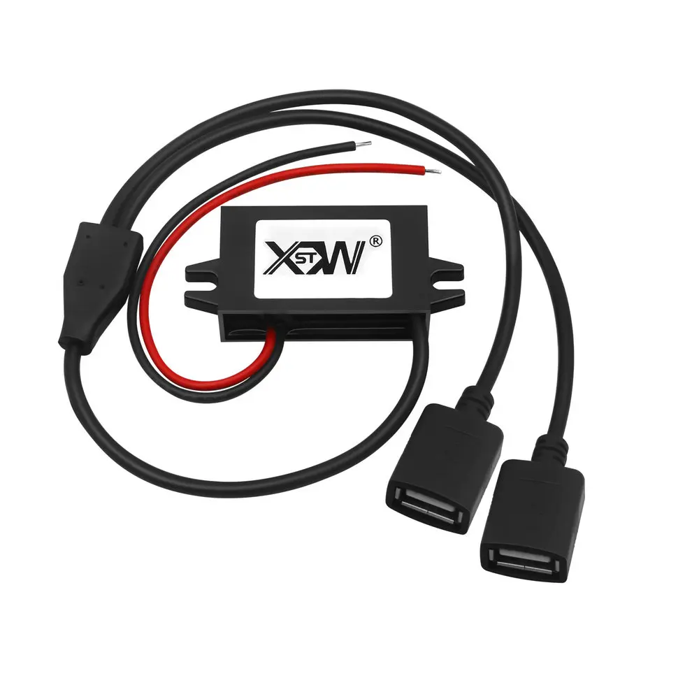 XWST 12V to 5V DC DC Buck Converter 3A 15W Car Cigarette Lighter Micro USB Buck Power Charger for Mobile Phone Charging for Car
