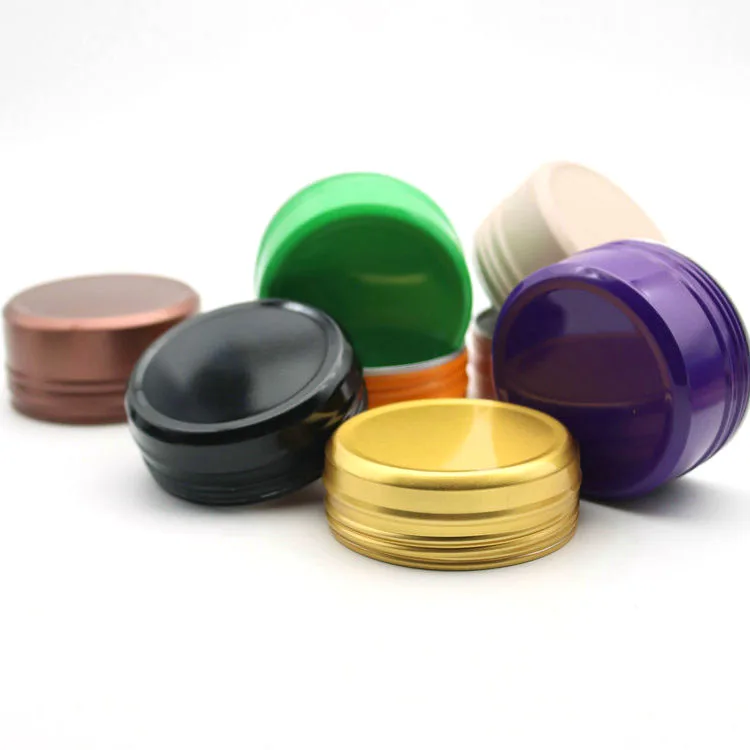 Matte Rose Gold Candle Cream Aluminium Jar Lip Balm Tea Tin Box With Screw Lid 5ml 10ml 20ml 30ml 50ml 60ml 80ml 100ml 250ml