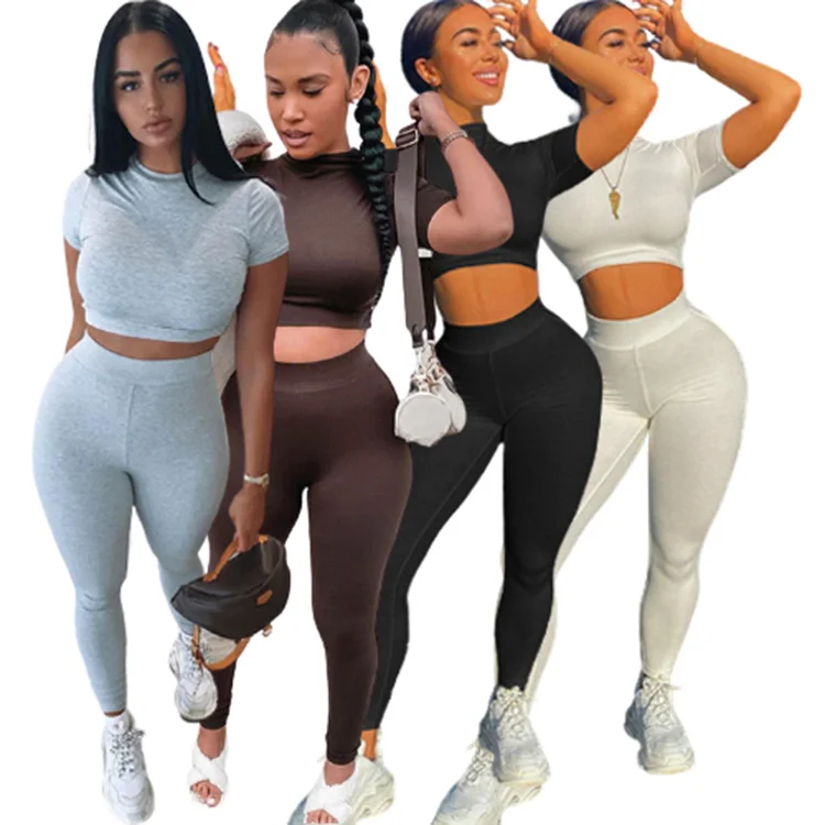 Hot Selling Women Clothes 2021 2 Piece Set Women Two Piece Pants Set
