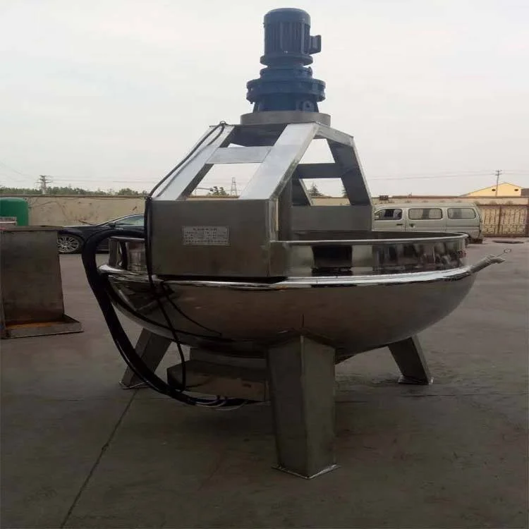 Industrial Electric Cooker Sugar Cooking Pot With Mixer