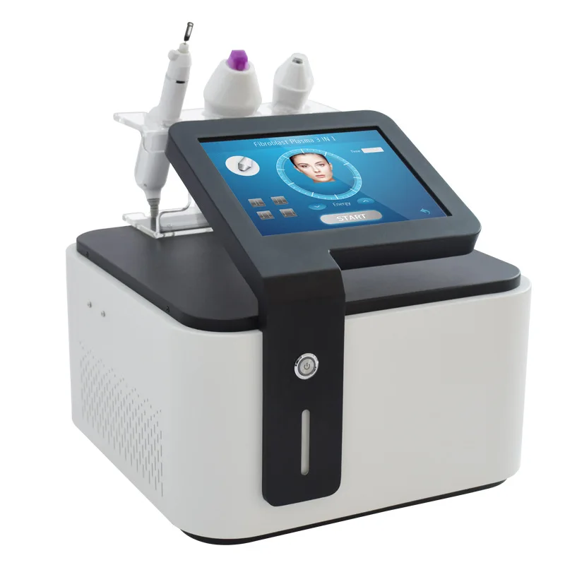 Salon Use Facial Beauty Machine-3 Handles Plasma Device For Wrinkle & Acne Removal Skin Tightening Head Targeting Us & It Plugs