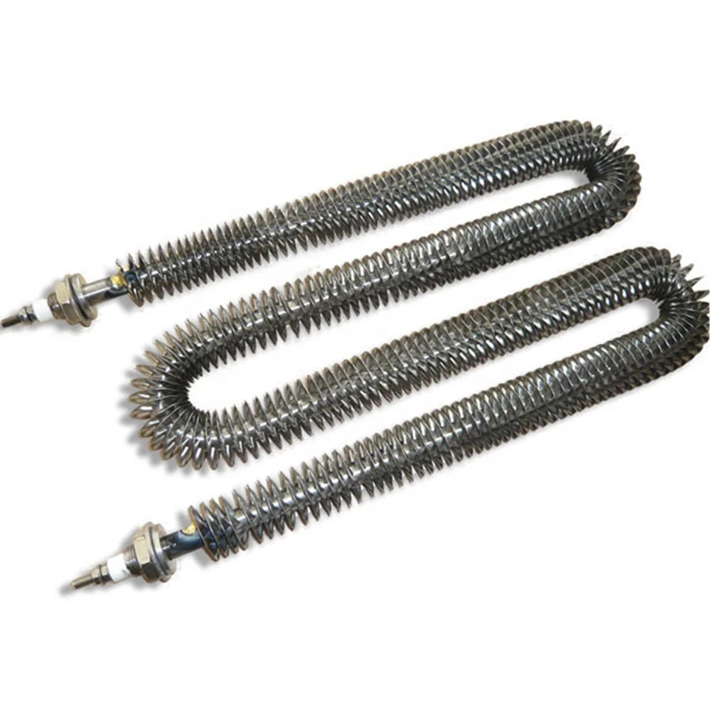 electric tubular heater industrial heating elements for air heater tubular ribbed heater