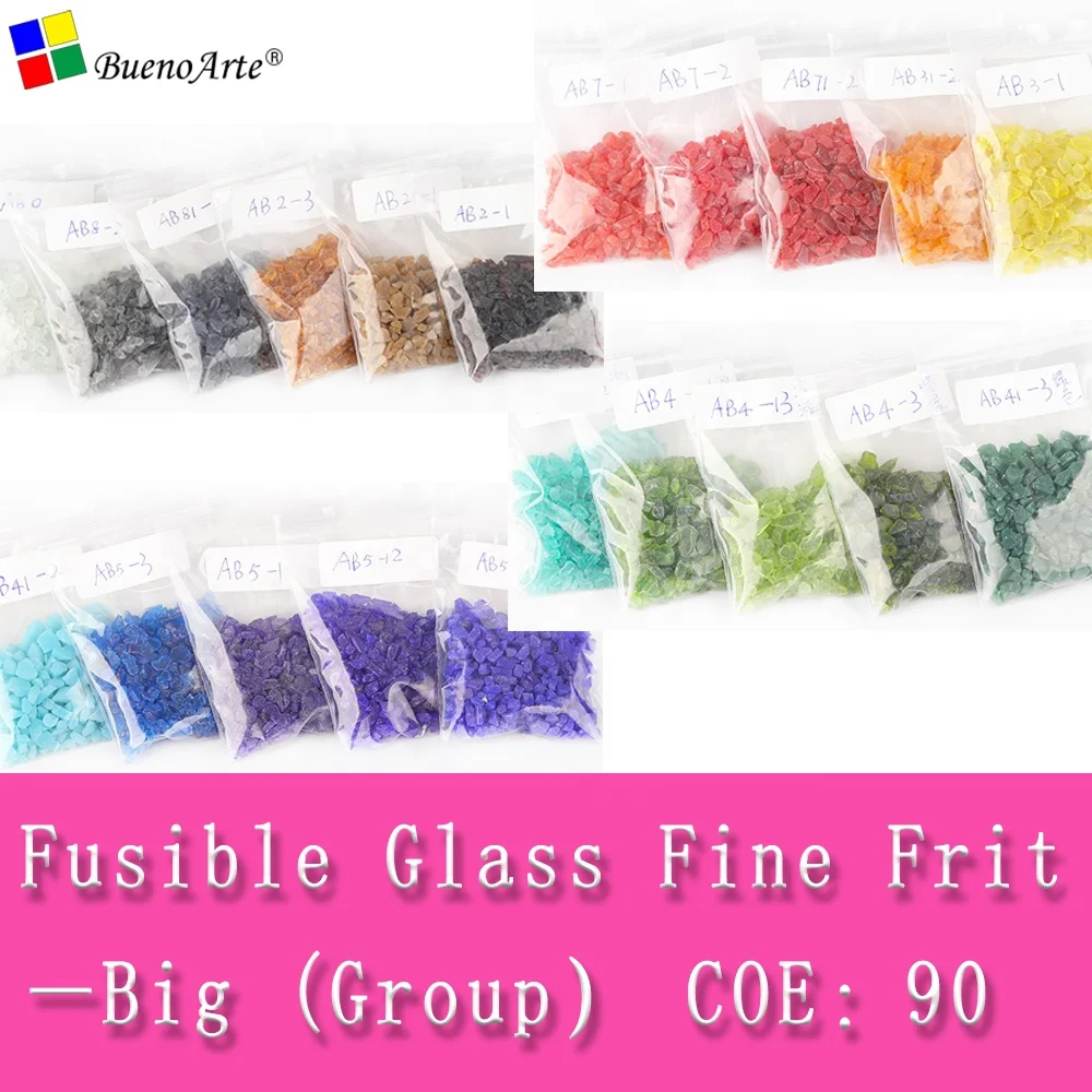  COE 90 Big size fusing glass frit lampwork DIY craft Creative hot melt series handmade Melting