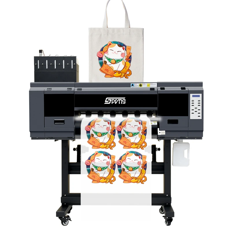 Spring Manufacturer dtf Industrial i3200 Heads Max 2400dpi Wide Format DTF Printer Roll PET Film for T-shirts Jeans Bags Shoes