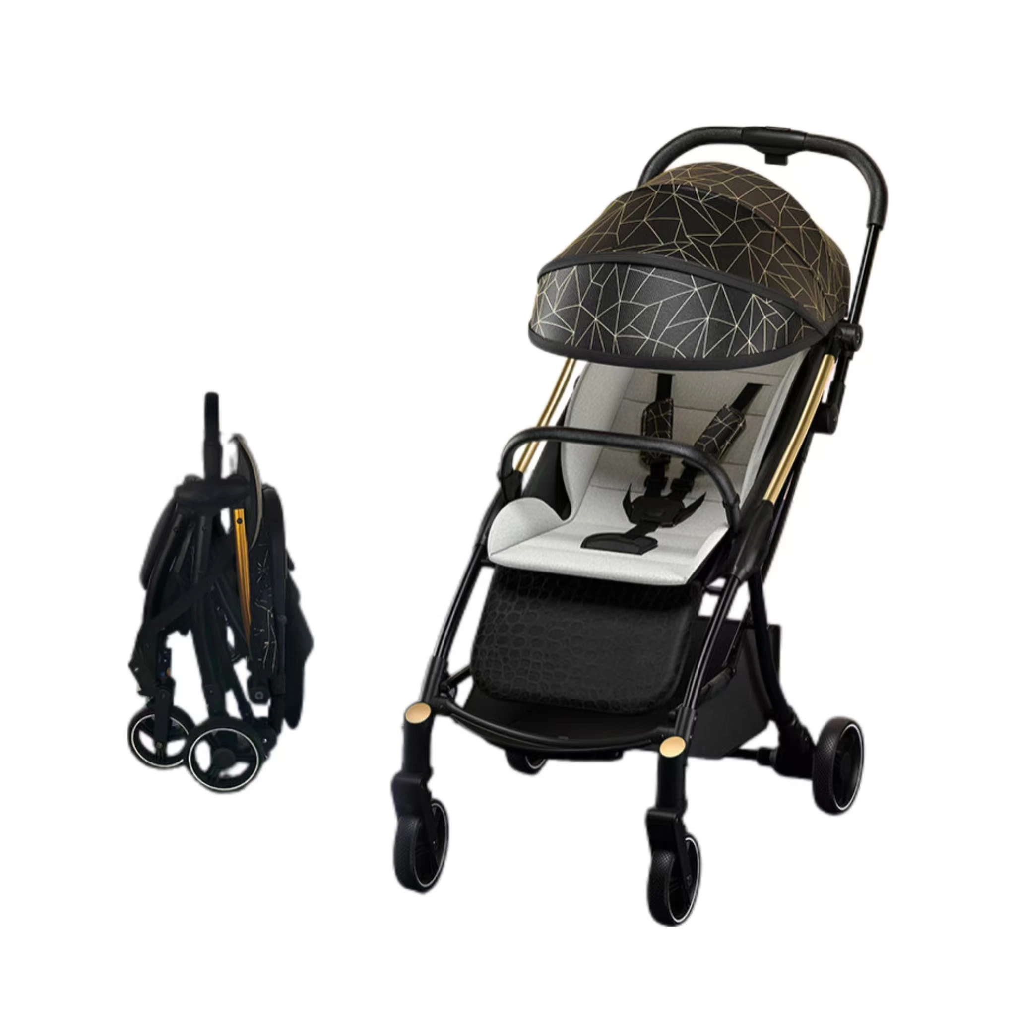 Customized Professional new born infant prams pocket Multifunction Light Weight Comfortable foldable Baby Travel Stroller