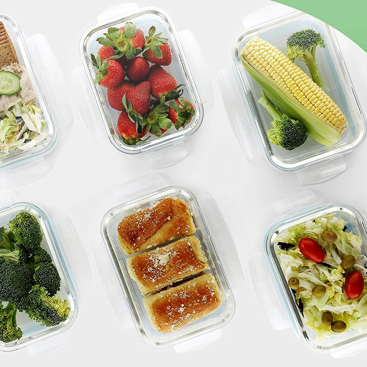 Multifunctional lid glass vacuum food storage container with low price