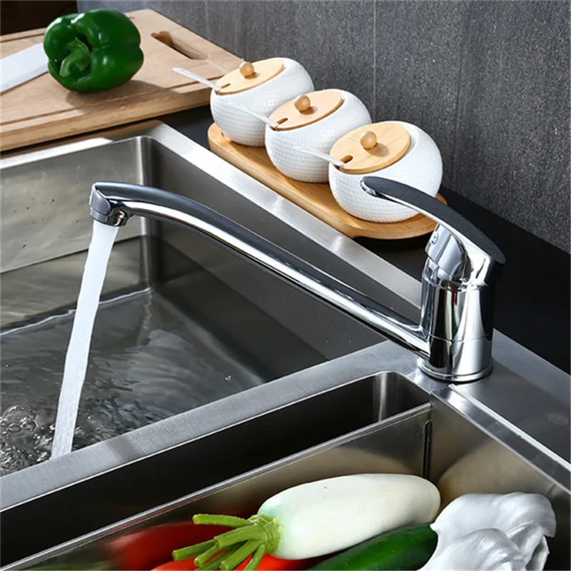 Short tall long mouthed kitchen vertical hot and cold water faucet with rotatable washing basin bowl sink extended swivel faucet