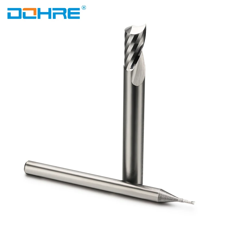 DOHRE Factory Direct Good Quality Solid Carbide Single Flute 1F Aluminum Square Endmill Cutters For Aluminum
