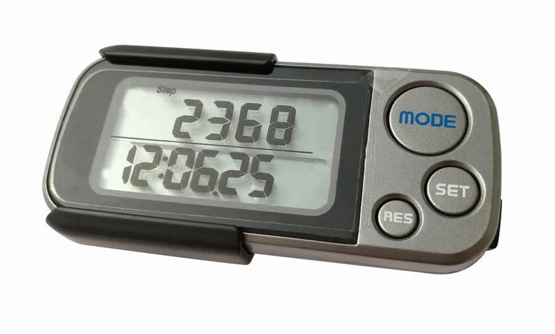 Large Screen 3D Electronic Kilometer Stopwatch Calories Pedometer 30 Days Memory Million Register Running