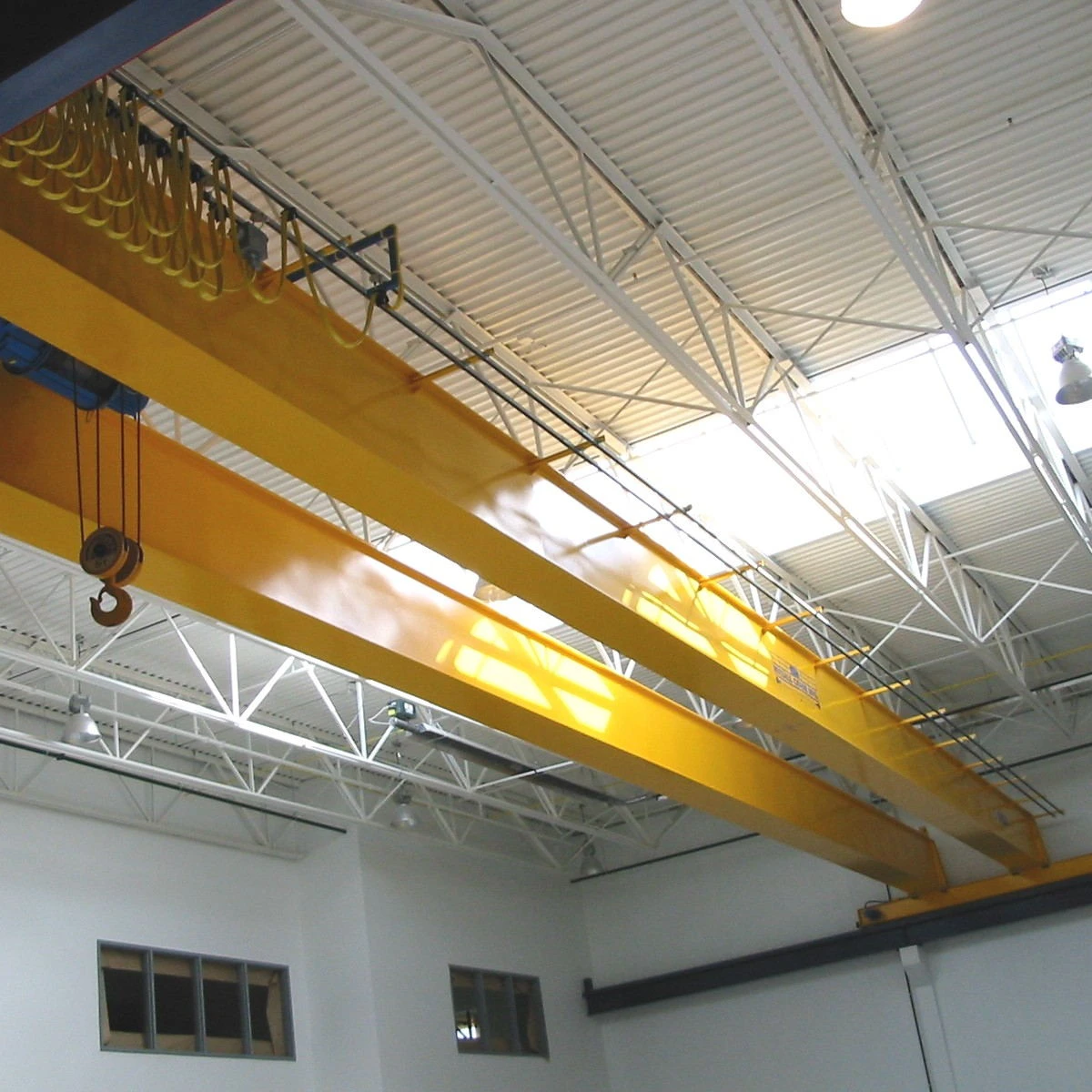 Real 01 heavy duty 5ton double girder bridge crane overhead bridge crane monorail auxiliary hook bridge crane