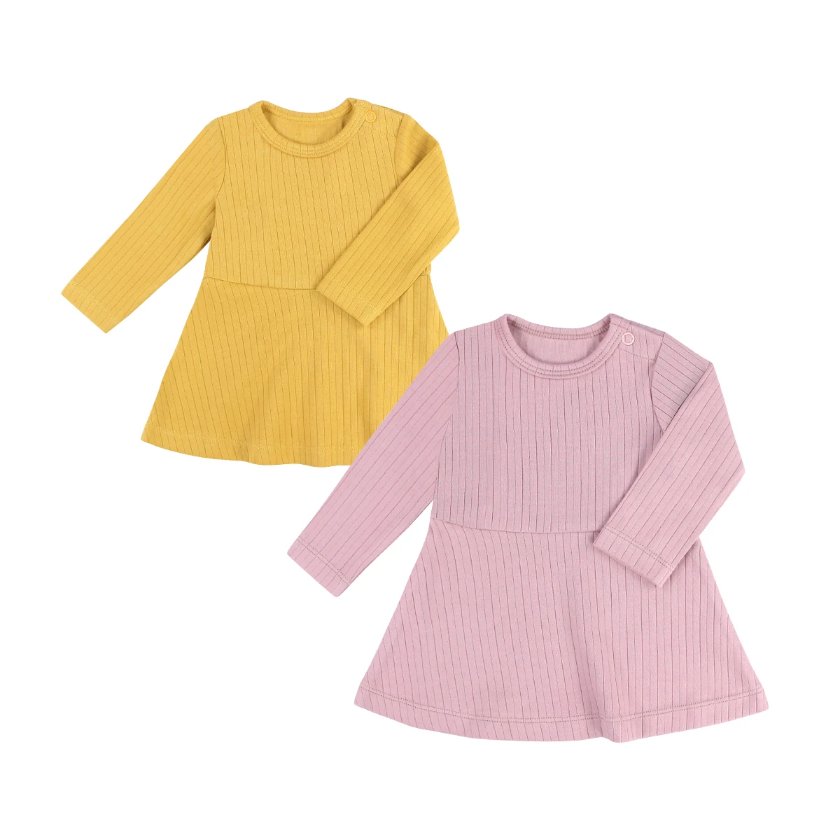 12 Month Baby Clothes Organic Cotton Regenerated Fiber Spandex Baby Sweet Dress Baby Girl Romper Dress