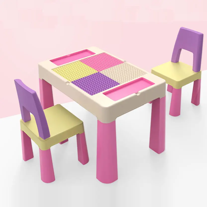 MH212 MXHAPPY Multifunctional Lego Block Desk Table Chair Wholesales Factory Manufacturer Baby table Kids Table