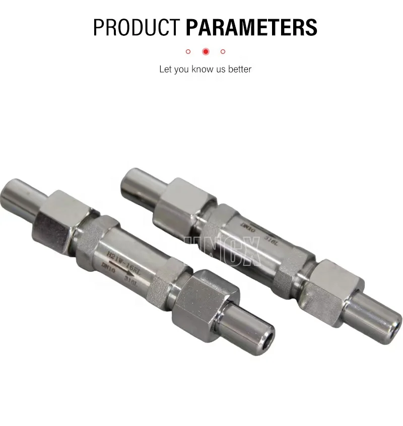 304/316L stainless steel butt welding check valve H21W-16RL high pressure resistant welded check valve