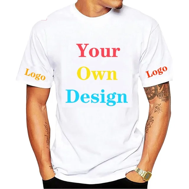 T-shirts for Men 100% Cotton T shirt Custom LOGO Printed T shirt for Mens