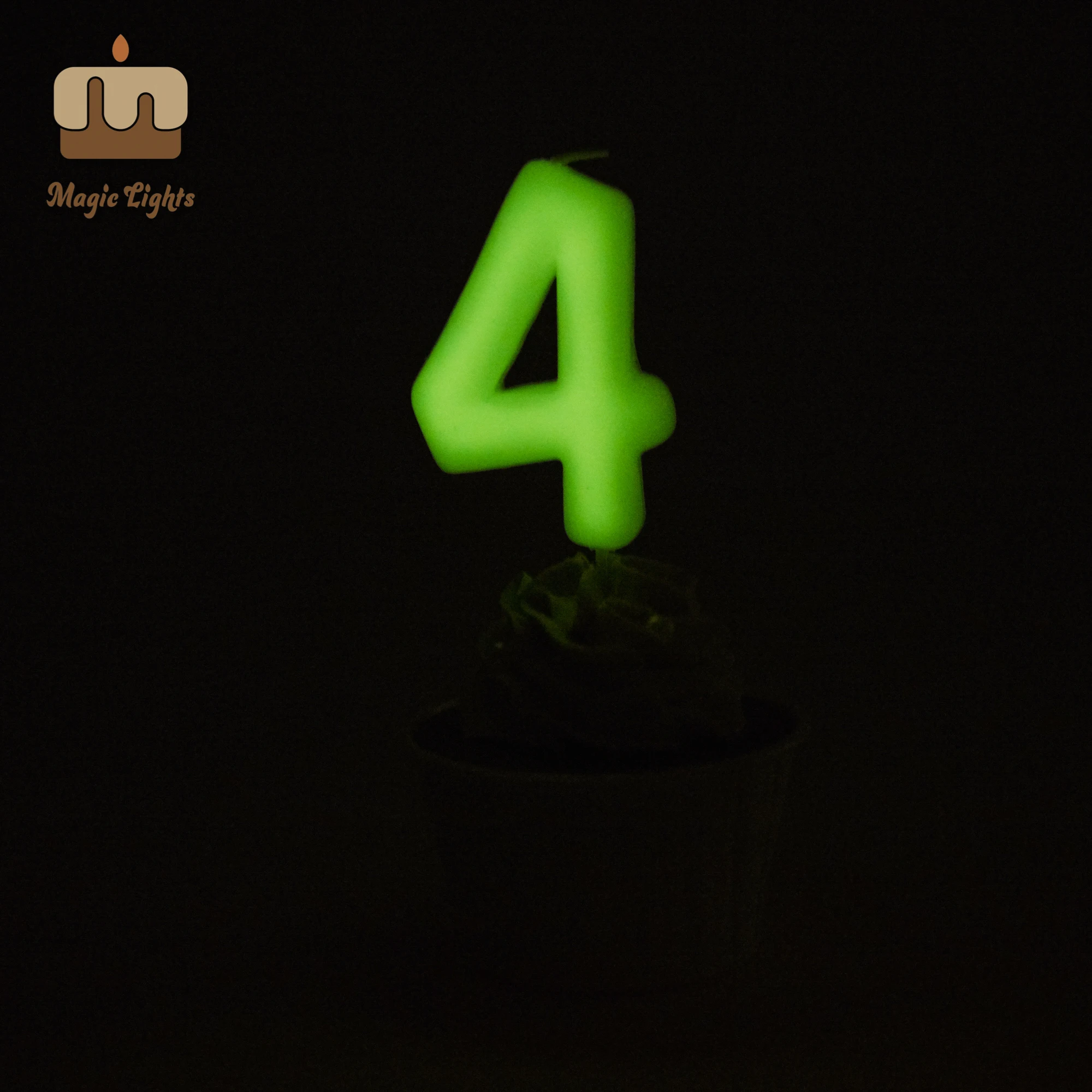 
Joyful Glow Number Eight Cake Candle In The World 