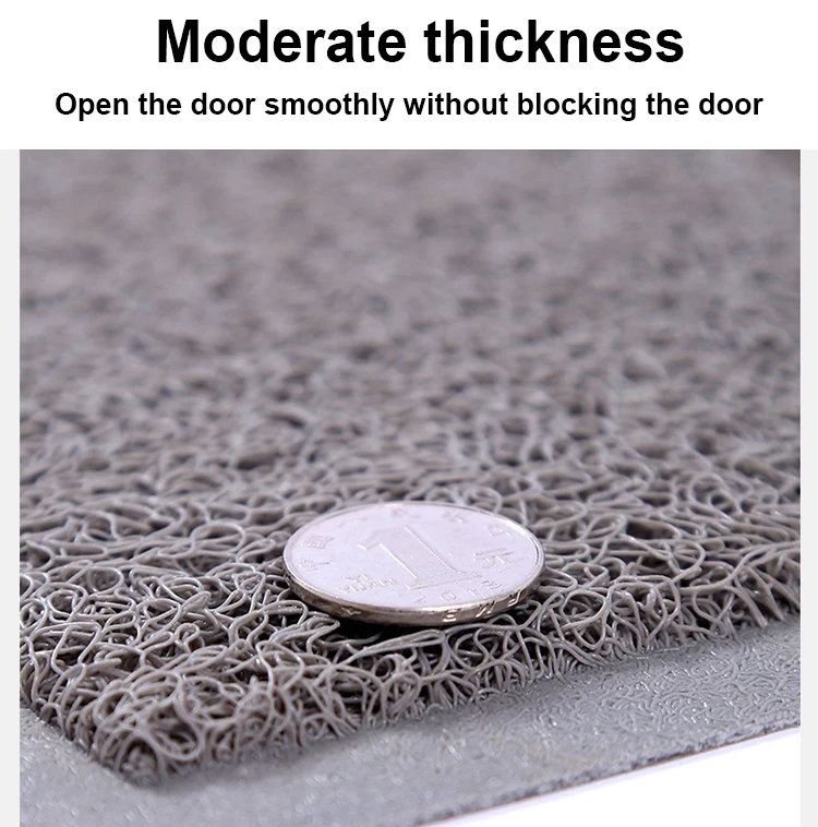 Modern polyester pvc washable store shop floor large welcome external entrance door mats