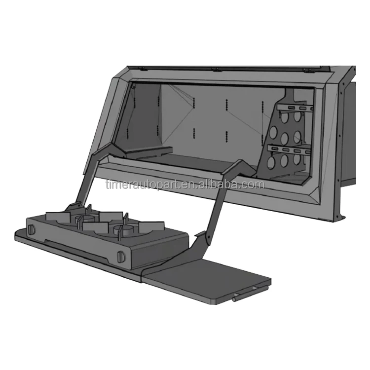 Pickup Truck Hard Camper Cover Side Kitchen Cupboards Island outdoor Kitchenware With Double Stoves RANGER T7 F150