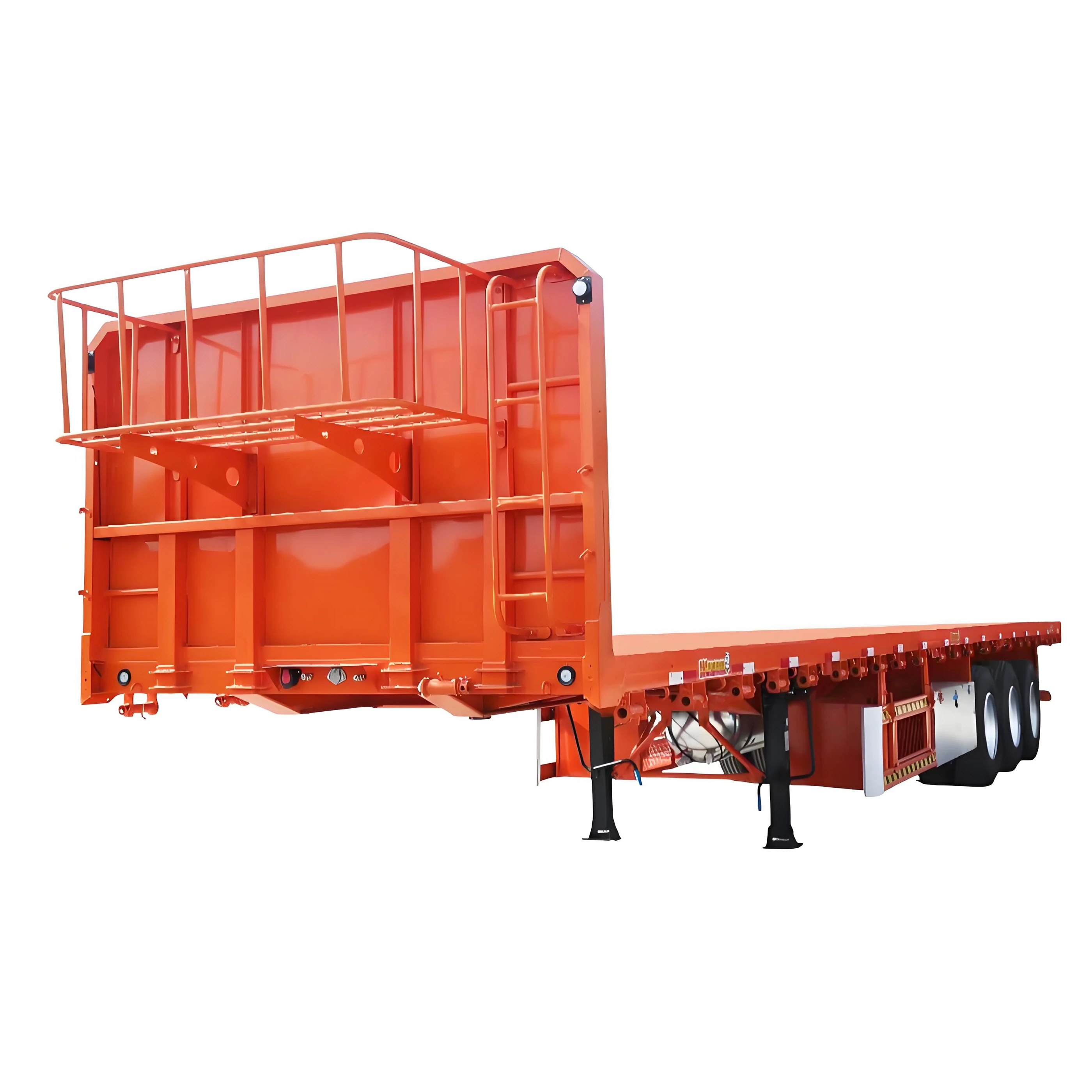 Flatbed trailers flatbed semi trailers for sale and 3 axle 60 tons 80 /100 tons steel truck trailers factory direct sales