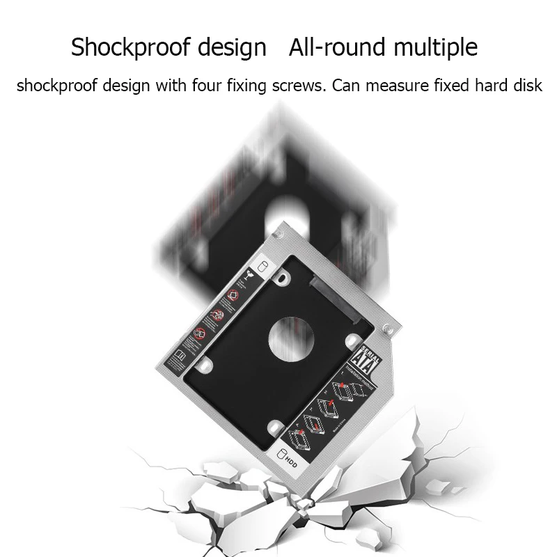 12 7 мм 9 5 SATA 3 0 интерфейс жесткого диска кронштейн ssd-адаптер Optibay HDD Caddy DVD CD-ROM адаптер Корпус чехол для