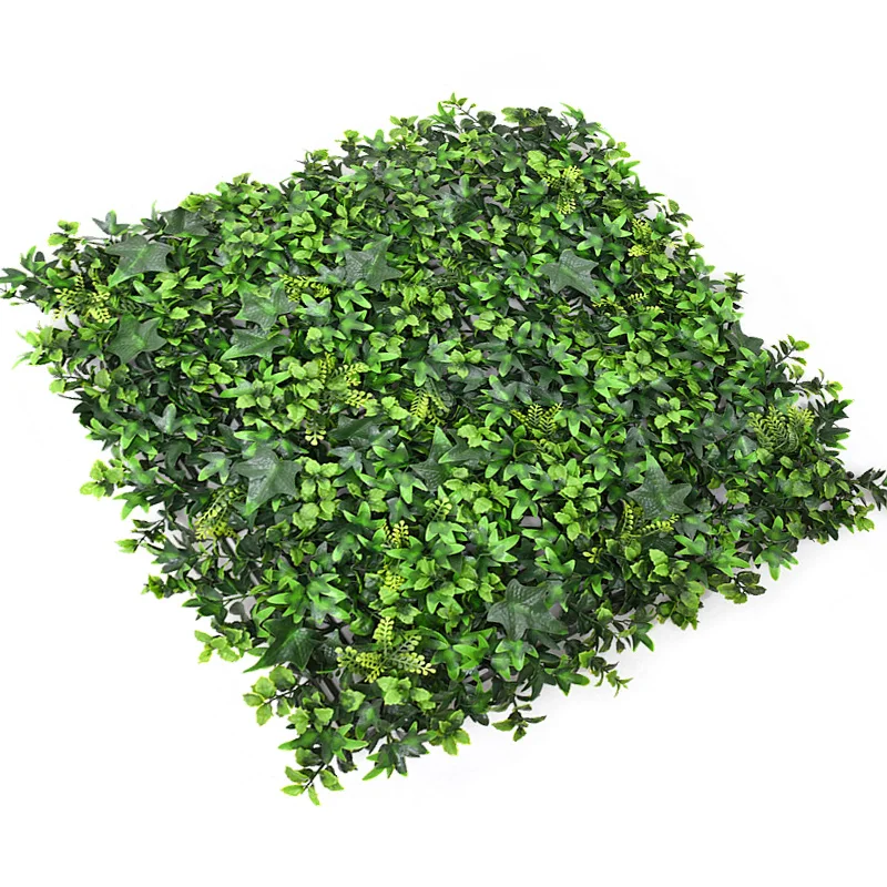 
Anti UV Plastic Green Fake Fern Fence Leave Grass Hanging Covering Artificial Plant Wall Grass for Outdoor Indoor 