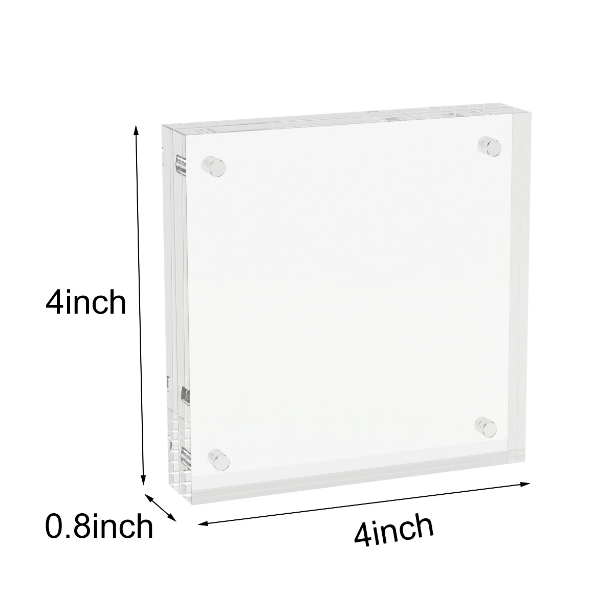Acrylic Photo Frames with Magnetic Thickness Adjustable Thick Photo Frame