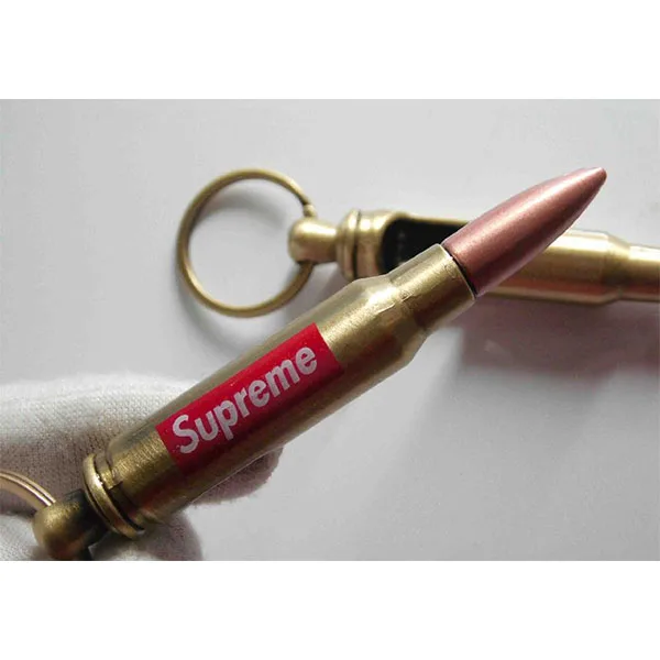 factory custom 50 caliber bullet shape keychain bottle opener