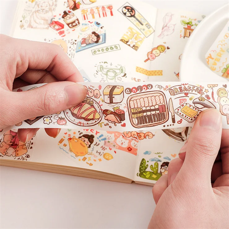 Factory price with Low MOQ oem odm accepted customize brand names kraft paper pet adhesive tape washi tapes with logo