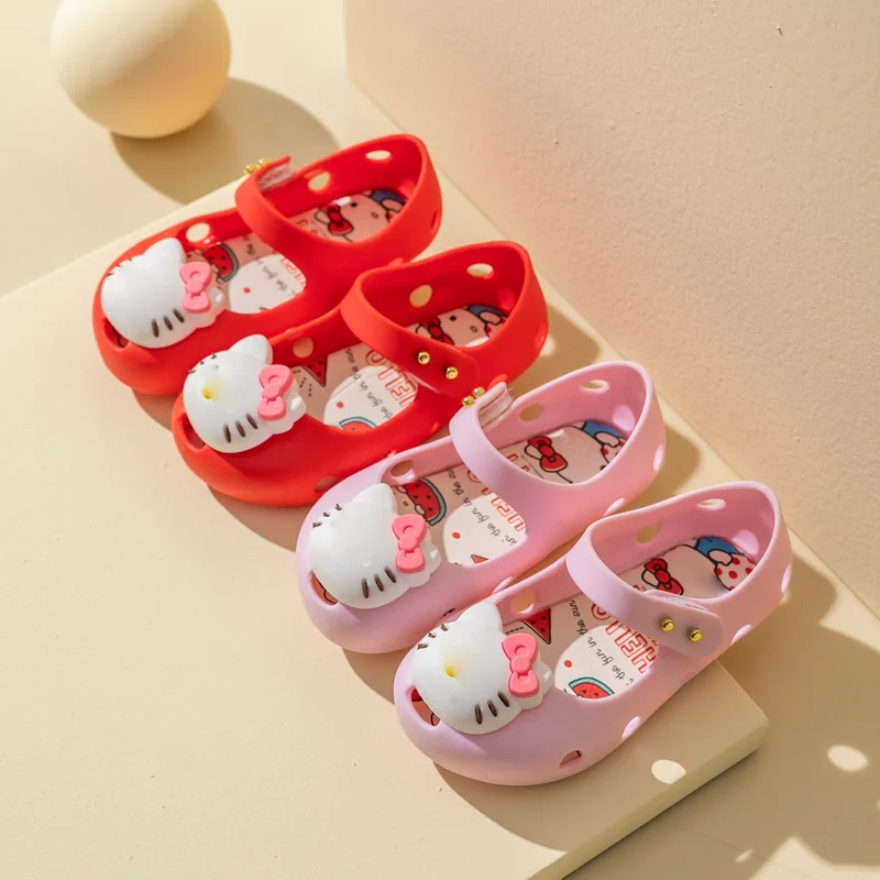2024 Hot Selling New Children Cartoon Shoes Cute Pattern Girls Sandals Mary Jane Princess Beach Shoes