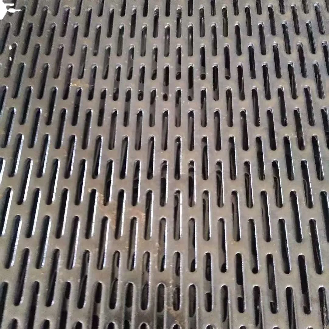 Factory price oval hole shape aluminum perforated sheet metal
