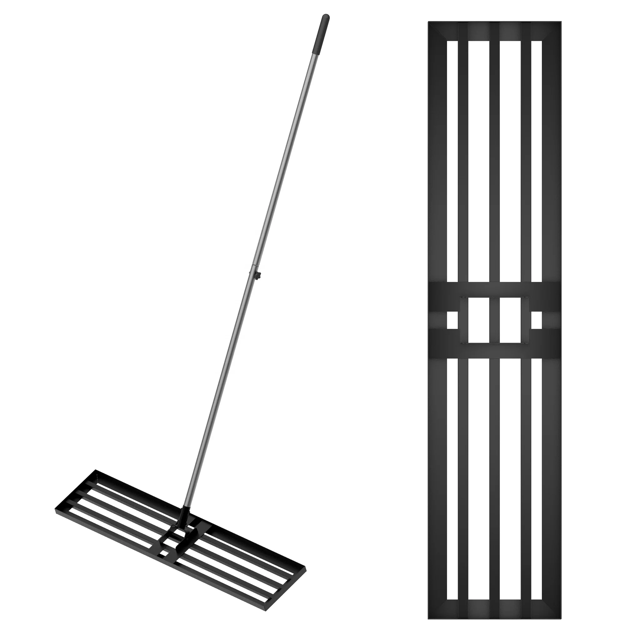 Buy-Wish Steel Head Reinforced Design Rolling Lawn Rake DIY Gardening Levelawn Tool OEM Support Lawn Leveling Rake