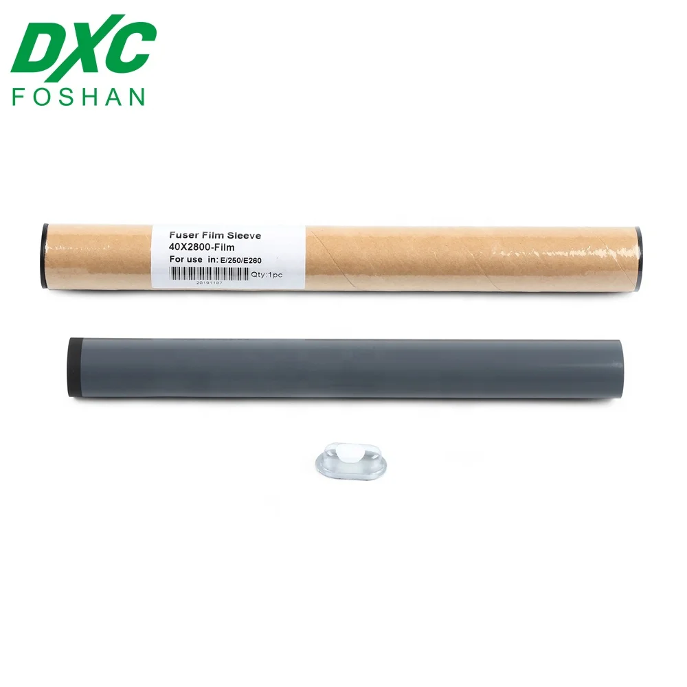 Imported material high quality Fuser Film Sleeve for Lexmark E250/35X/E350/E450  Printer Spare Parts
