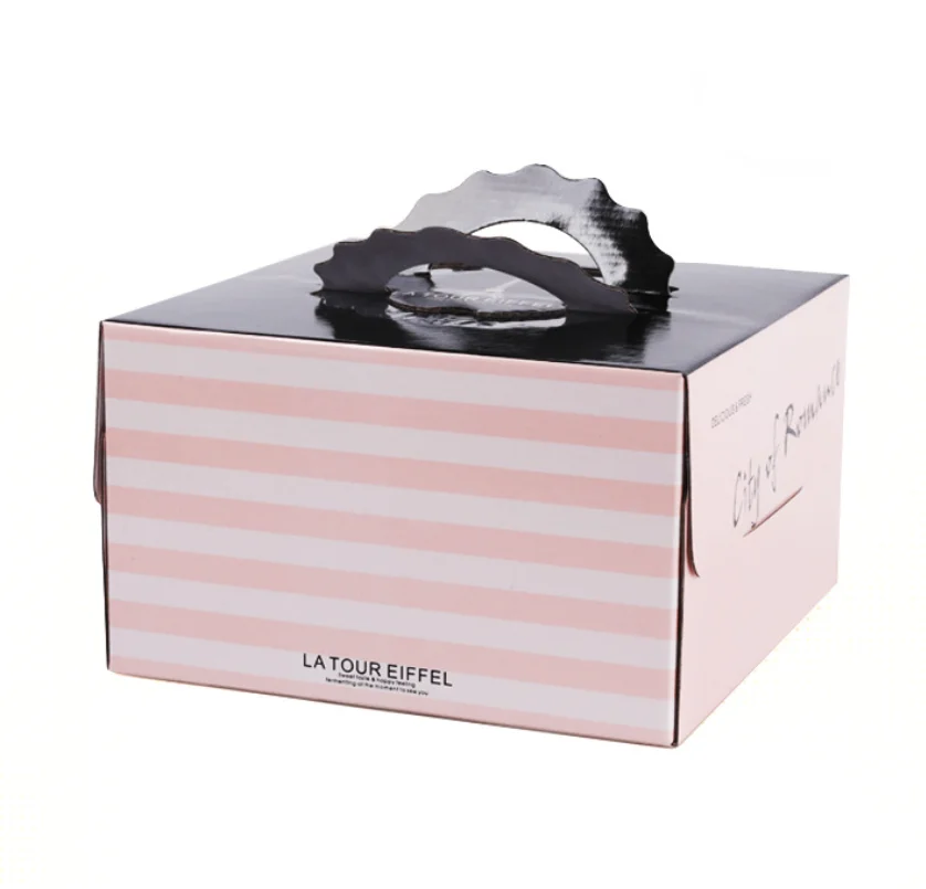 ECO-FRIENDLY PAPER BOX FOR CAKE PACKAGING AND DISPLAY Digital Printing