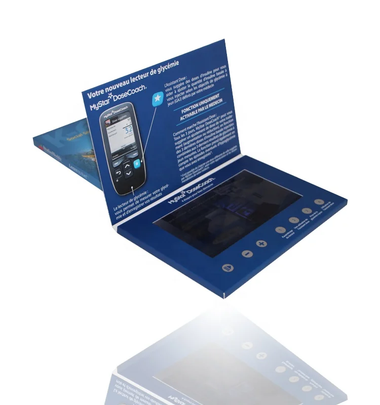 
Creative Simple 7 inch lcd screen paper advertising player video brochure lcd screen 