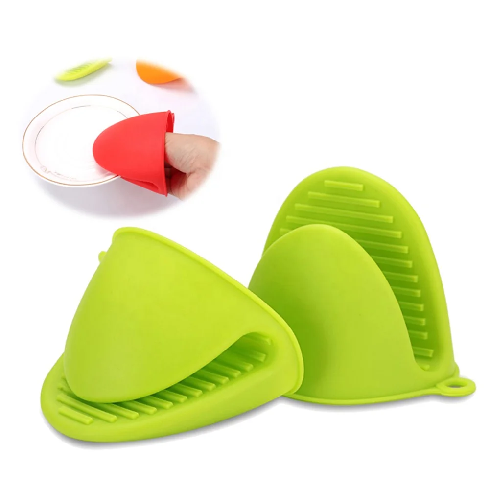 Cooking Baking Heat Resisting Insulated Hand Clip Microwave Silicone Kitchen Pinch Grips