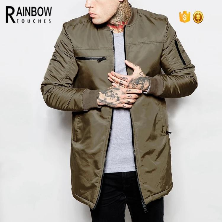 OEM China Winter Back Open Longline Parka Jacket With Zipper