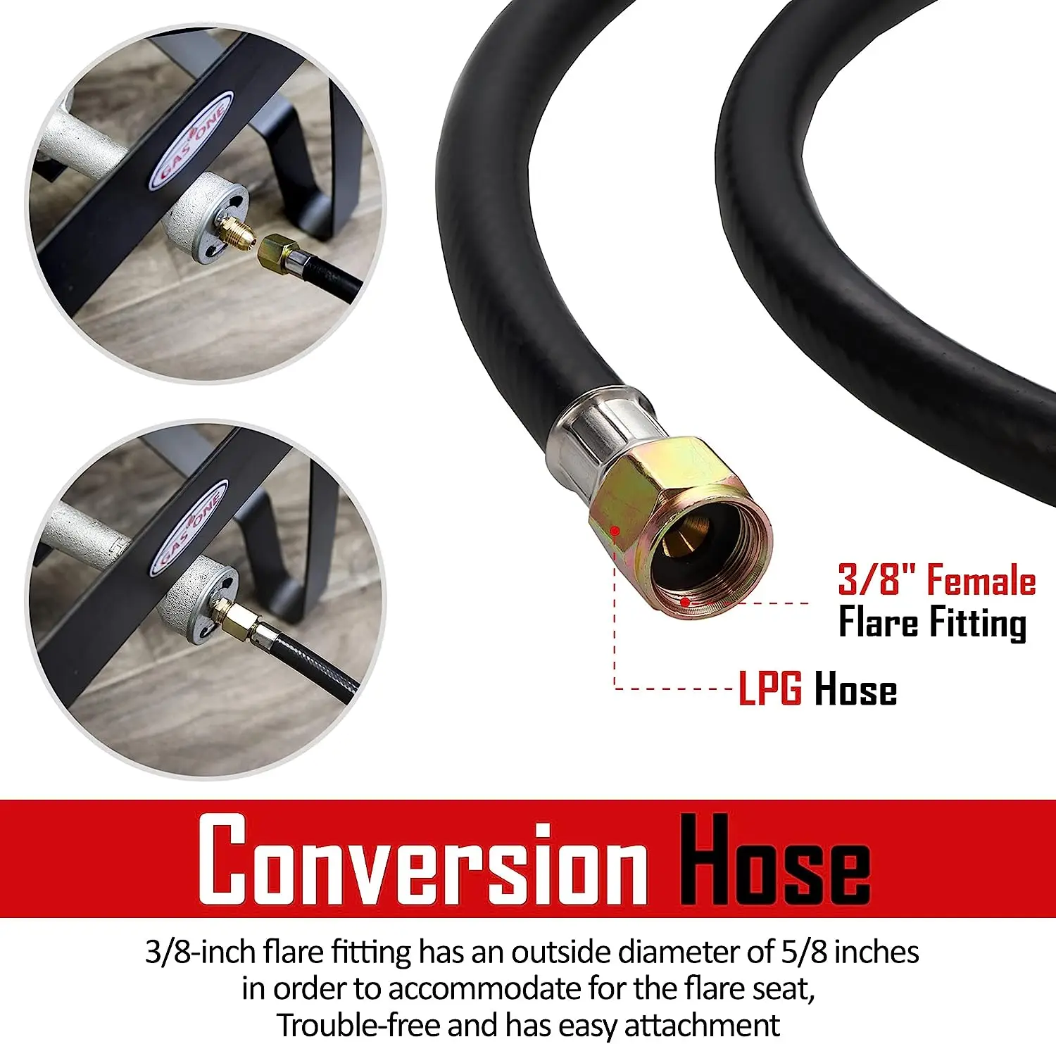 Propane Regulator - With Propane Brass Orifice 4 ft High Pressure Propane 0-20